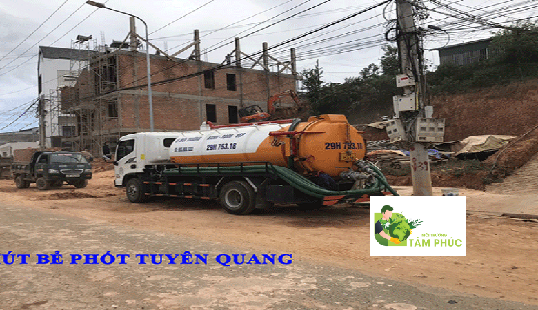 Hút bể phốt tại Tuyên Quang
